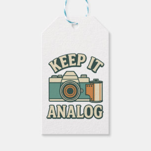 Keep it analogue gift tags