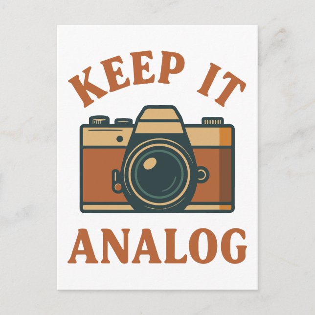 Keep it analogue postcard (Front)