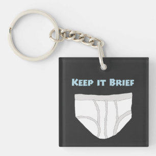 Keep it Brief Keychain