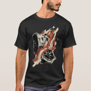Keep It Burning Flaming Vintage Iron Graphic T-Shirt