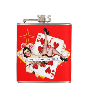 Keep It Classy Las Vegas Hip Flask