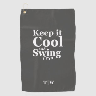 Keep it Cool and Swing Golf Theme  Towel