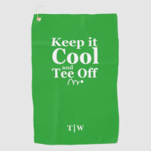 Keep It Cool And Tee Off Initials