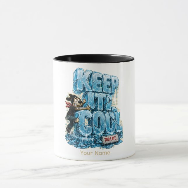 Keep It Cool Funny Spreadsheet Humour Shirt Mug (Center)