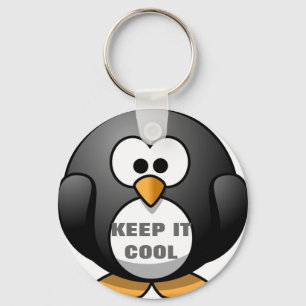KEEP IT COOL PENGUIN - CUTE PENGUIN KEYCHAIN
