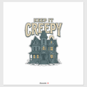 Keep It Creepy Vintage Haunted House Halloween Des
