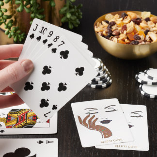 KEEP IT CUTE SERIES- BROWN PLAYING CARDS
