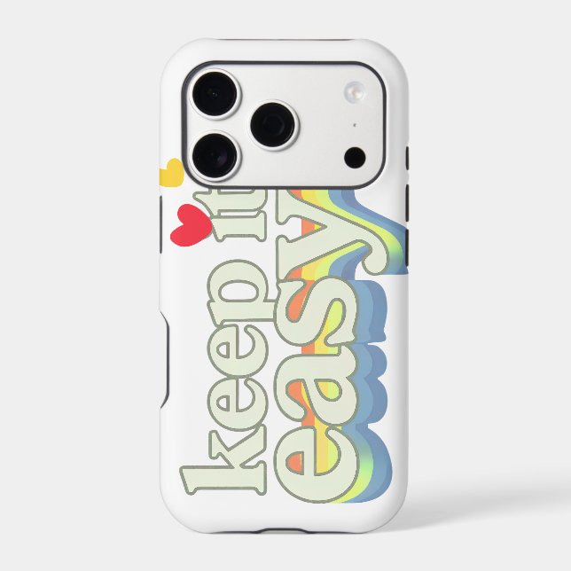 Keep It Easy Retro Pride Typography Design (Back)