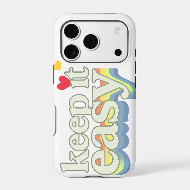 Keep It Easy Retro Pride Typography Design (Back)