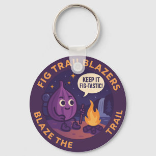Keep It Fig-Tastic Camping Adventure Keychain
