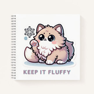 Keep it Fluffy kitten on Notebook
