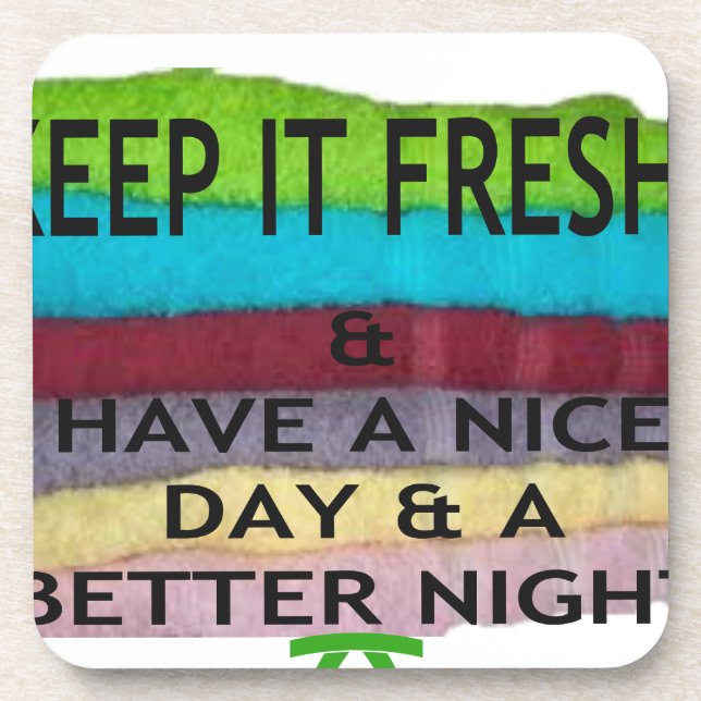 keep it freesh coaster (Front)