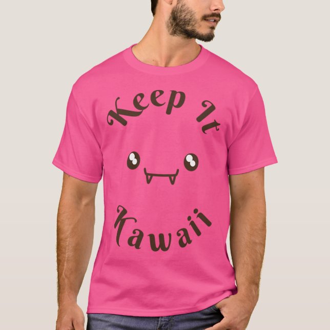 Keep It Kawaii Vampire Emoji T-Shirt (Front)