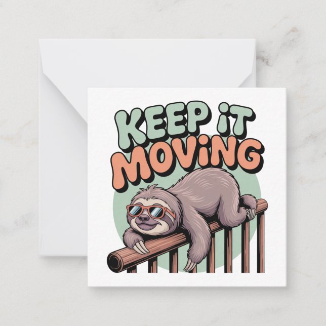 Keep It Moving Card (Front)