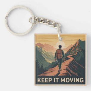 Keep It Moving Keychain