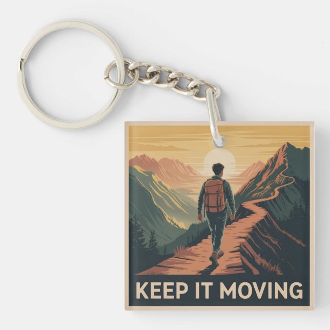 Keep It Moving Keychain (Front)