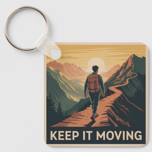 Keep It Moving Keychain (Front)