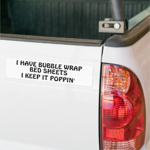Keep It Poppin' with Bubble Wrap Sheets Bumper Sti Sticker