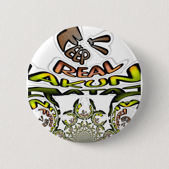 Keep It Real: Kaleidoscope Art Print/Graphic 2 Inch Round Button (Front)