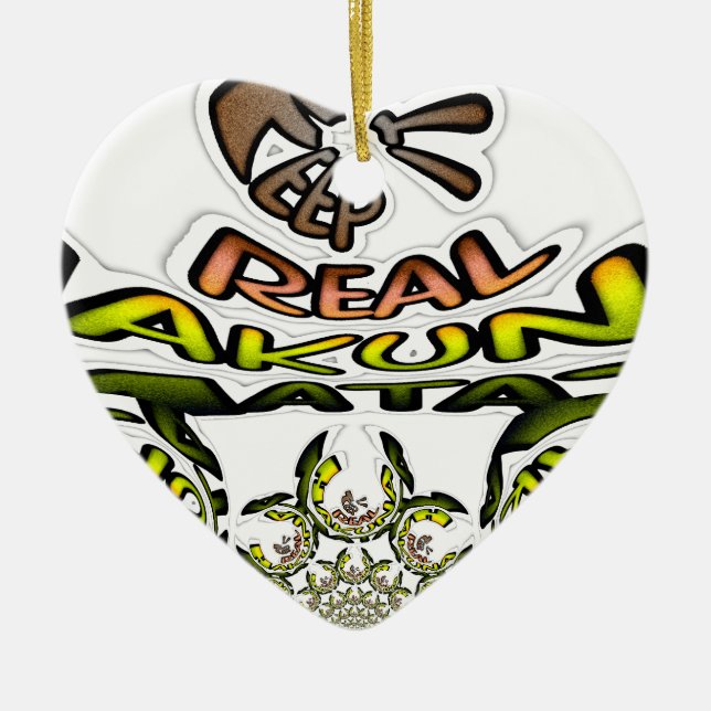 Keep It Real: Kaleidoscope Art Print/Graphic Ceramic Ornament (Front)