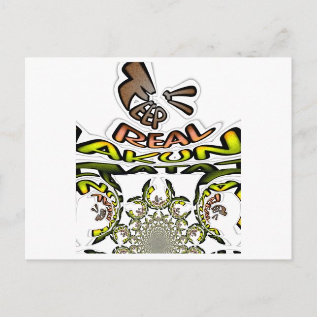 Keep It Real: Kaleidoscope Art Print/Graphic Postcard (Front)