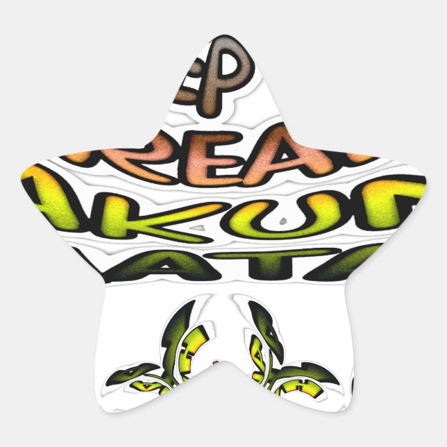 Keep It Real: Kaleidoscope Art Print/Graphic Star Sticker (Front)