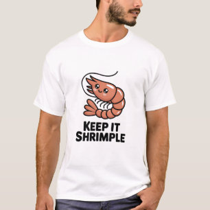 Keep It Shrimple Kawaii Shrimp T-Shirt