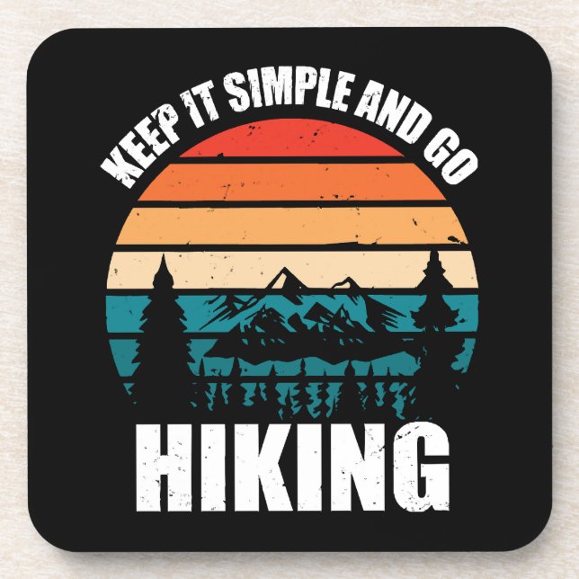 Keep It Simple And Go Hiking Coaster (Front)