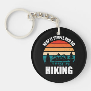 Keep It Simple And Go Hiking Keychain