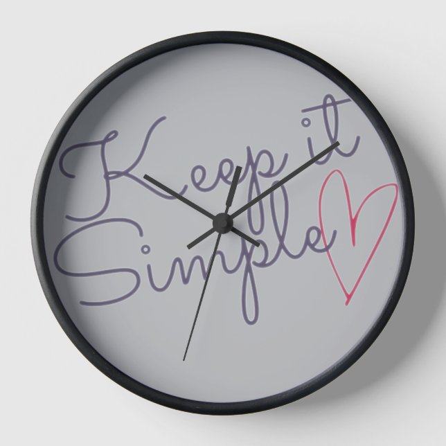 Keep it simple clock (Front)