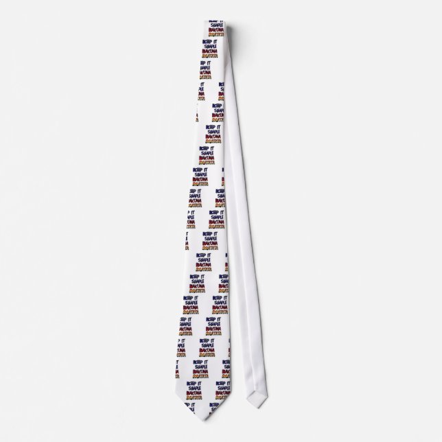 Keep It Simple Hakuna Matata Art Print Tie (Front)