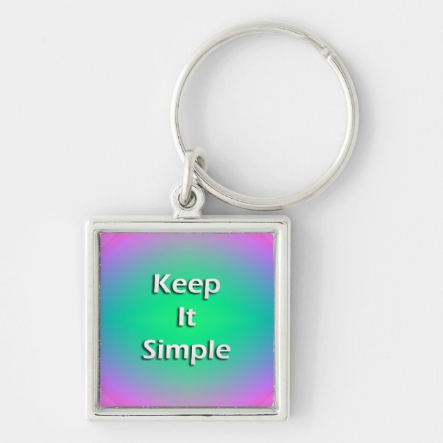 Keep It Simple Keychain (Front)
