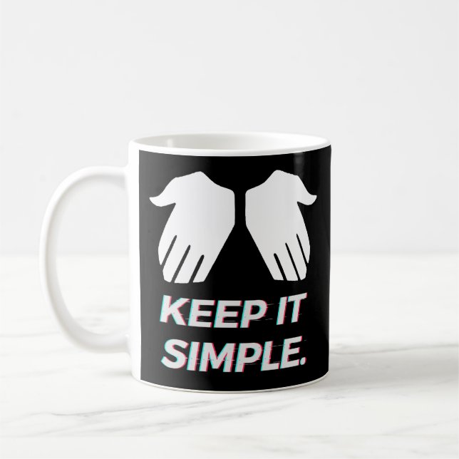 KEEP IT SIMPLE Khaby Lame Coffee Mug (Left)