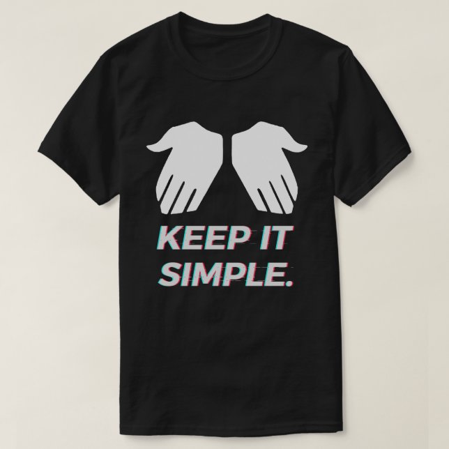 KEEP IT SIMPLE Khaby Lame T-Shirt (Design Front)