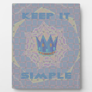 Keep It Simple: Pastel Royal Clarity Pattern Art Plaque