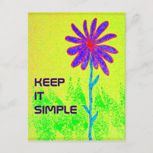 Keep It Simple postcard
