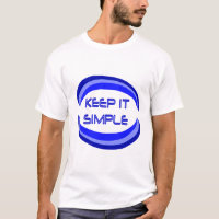 Keep it Simple Recovery Slogan Quote In Blue