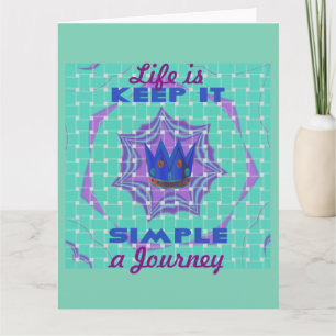 Keep It Simple: The Royal Clarity Pattern Art  Card