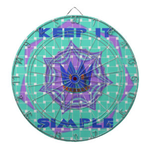 Keep It Simple: The Royal Clarity Pattern Art  Dartboard