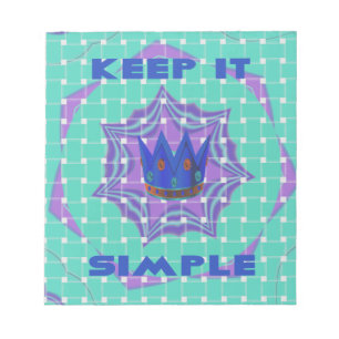 Keep It Simple: The Royal Clarity Pattern Art Notepad