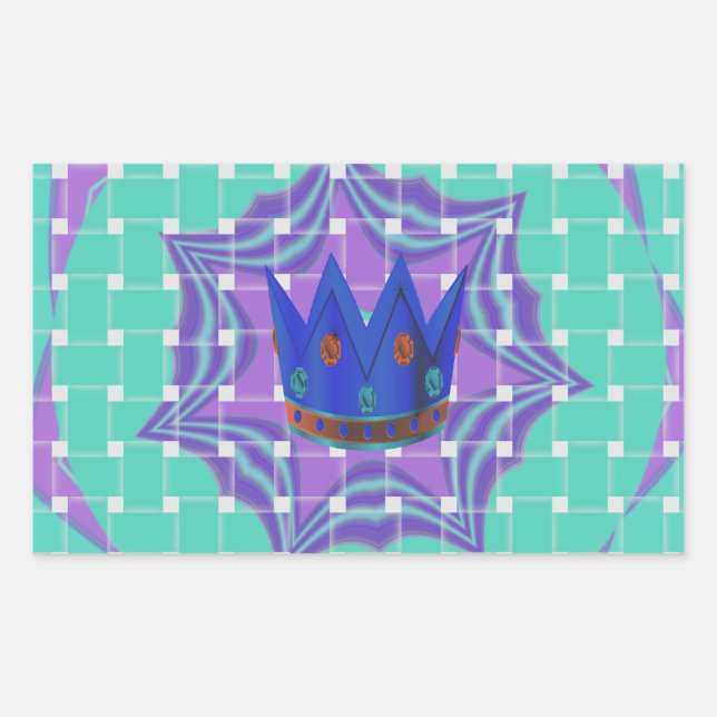 Keep It Simple: The Royal Clarity Pattern Art  Sticker (Front)