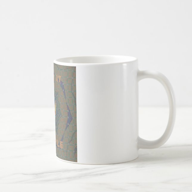 Keep It Simple: The Royal Clarity Pattern Design Coffee Mug (Right)
