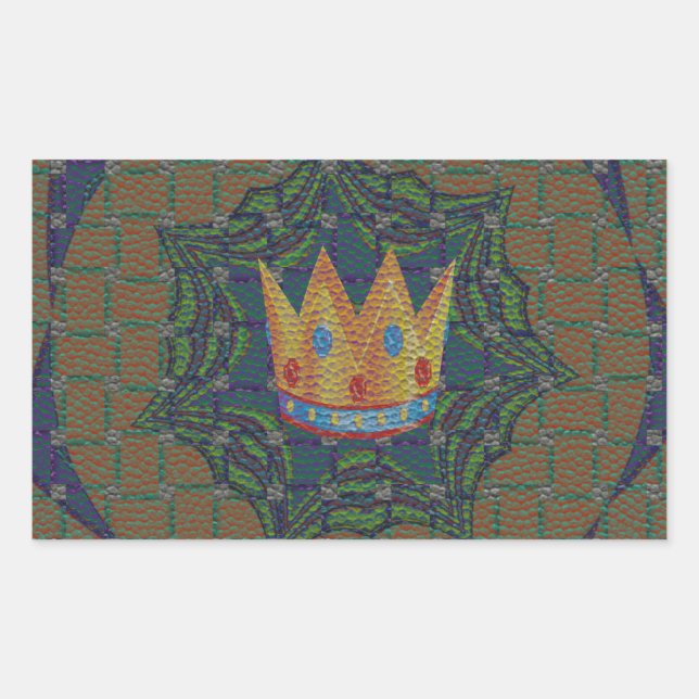 Keep It Simple: The Royal Clarity Pattern Design Sticker (Front)
