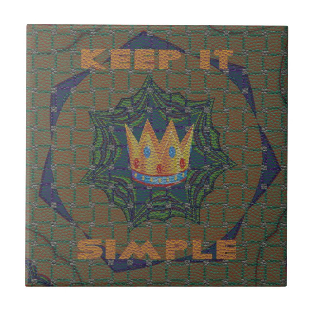 Keep It Simple: The Royal Clarity Pattern Design Tile (Front)