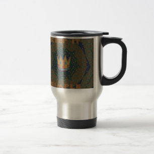 Keep It Simple: The Royal Clarity Pattern Design Travel Mug