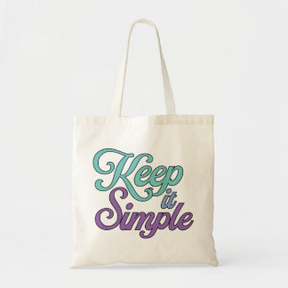 Keep It Simple Tote Bag (Purple)
