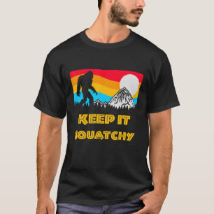 Keep It Squatchy Bigfoot Rock And Roll Sasquatch S T-Shirt