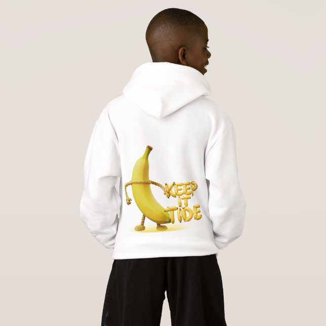 Keep It Tide – Funny Banana Typography Minimalist  (Back Full)