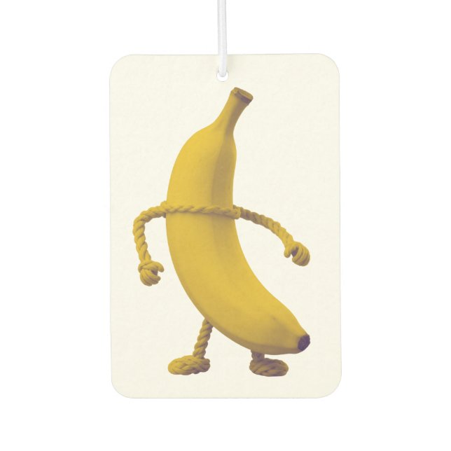 Keep It Tide – Funny Banana Typography Minimalist  Air Freshener (Front)