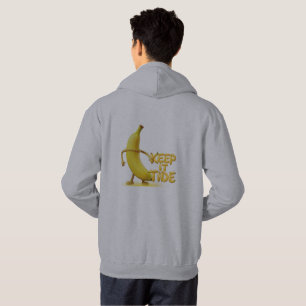 Keep It Tide – Funny Banana Typography Minimalist  Hoodie